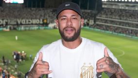 Neymar na Vila Belmiro
