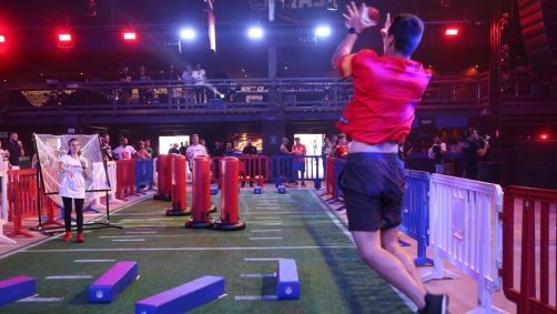 Ativação para fãs da NFL no NFL in Brasa