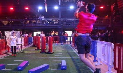 Ativação para fãs da NFL no NFL in Brasa