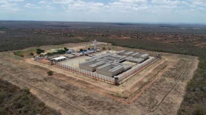 Imagens do presídio de onde dois presos fugiram em Mossoró, em fevereiro deste ano