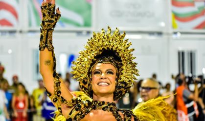 Paolla Oliveira foi rainha de bateria da Grande Rio antes de Virginia Fonseca