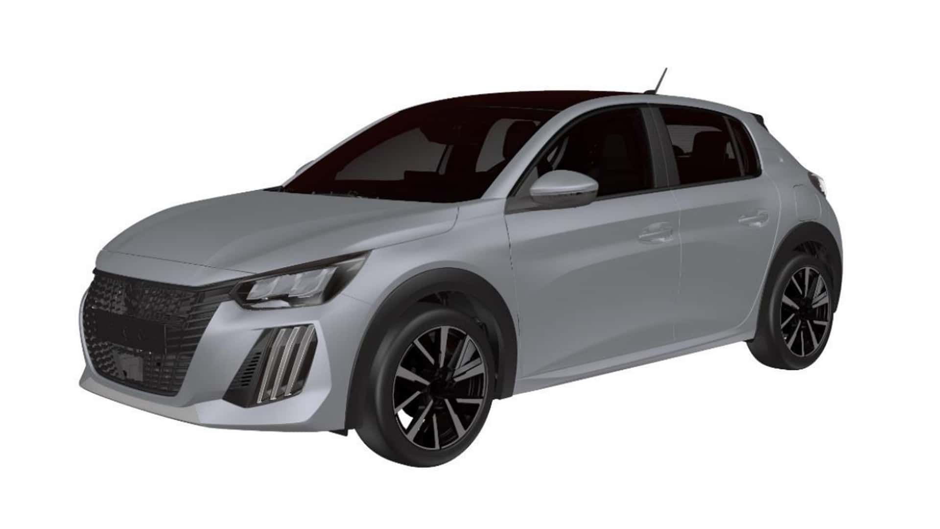Peugeot 208 2025: carro ganha novo visual neste ano / Registro de marca na Argentina
