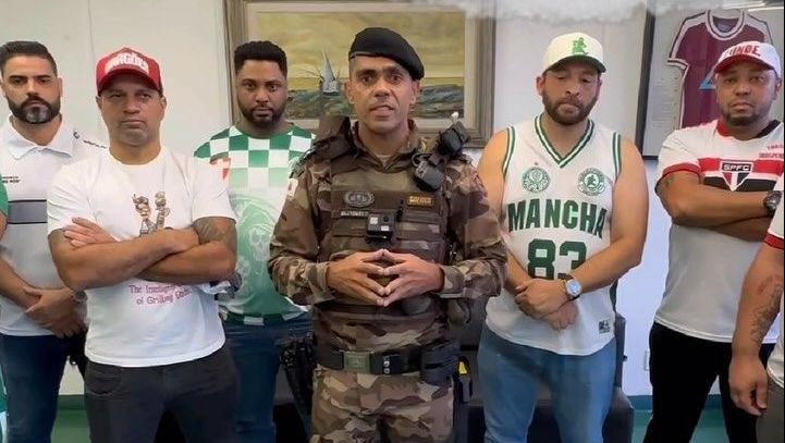 Polícia Militar de Minas Gerais e torcidas organizadas de Palmeiras e São Paulo
