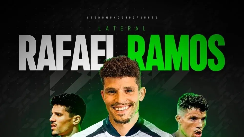 O lateral Rafael Ramos, ex-Corinthians, foi contratado pelo Ceará por empréstimo. Ele assinou contrato até o fim de 2024