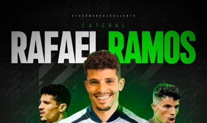 O lateral Rafael Ramos, ex-Corinthians, foi contratado pelo Ceará por empréstimo. Ele assinou contrato até o fim de 2024
