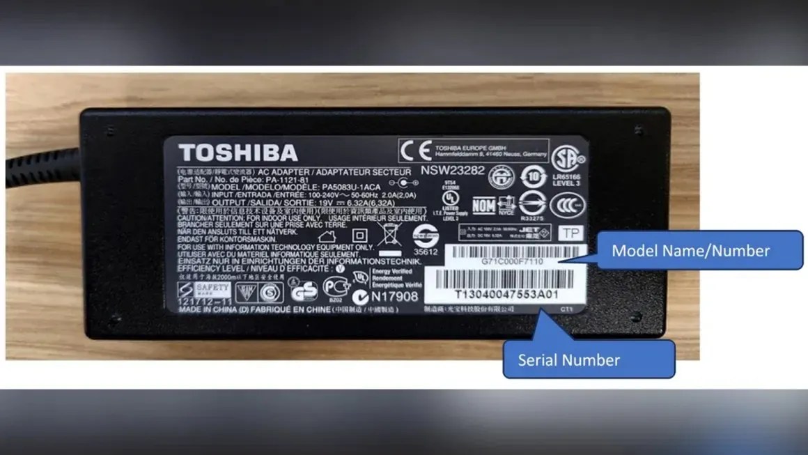 Carregador da Toshiba