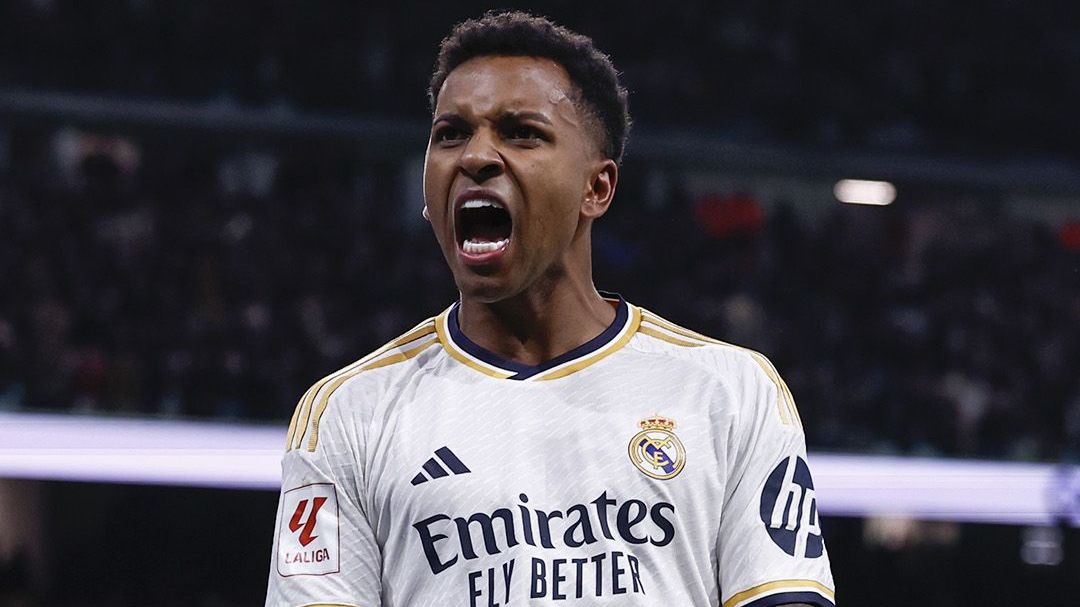 Rodrygo em vitória do Real Madrid contra o Girona