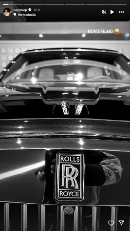 O novo carro de Neymar • Reprodução / Instagram Neymar