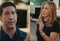 Jennifer Aniston e David Schwimmer se reencontram em comercial para Super Bowl