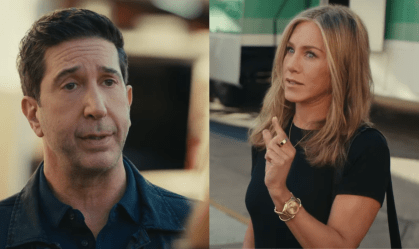 Jennifer Aniston e David Schwimmer se reencontram em comercial do Uber Eats
