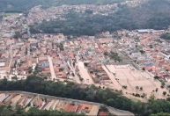 São Luiz do Paraitinga (SP) tem ruas inundadas após chuvas; veja imagens