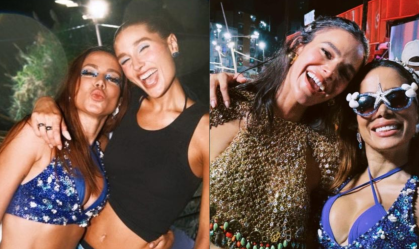 Sasha Meneghel e Bruna Marquezine curtem trio da Anitta em Salvador; veja