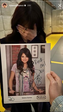 Benny Blanco compartilhou foto autografada de Selena Gomez / Reprodução/Instagram