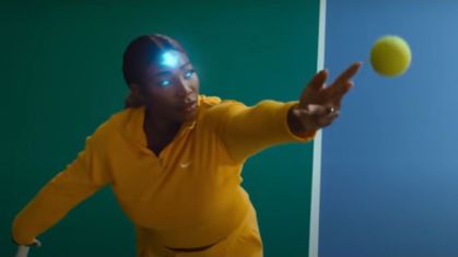 Serena Williams em clipe de "Avatar: O Último Mestre ao Ar"