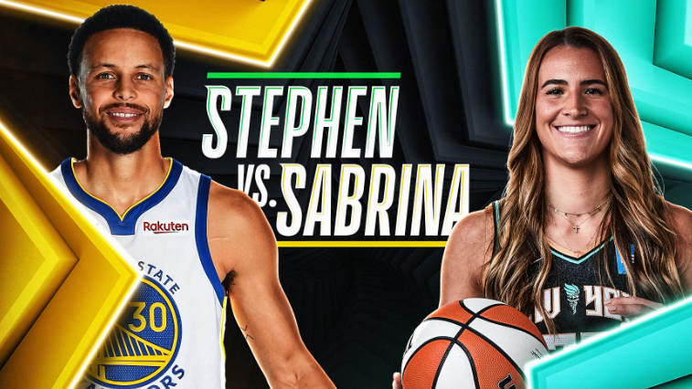 Stephen Curry e Sabrina Ionescu disputarão desafio de bolas de três / Divulgação / NBA