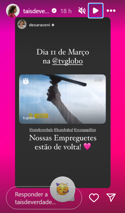 Tais Araújo compartilha notícia da reprise de "Cheias de Charme" / Reprodução/Instagram