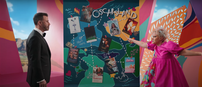 Jimmy Kimmel e Kate McKinnon em teaser sobre a 96ª cerimônia do Oscar