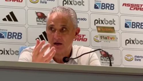 Tite em entrevista coletiva após a vitória do Flamengo
