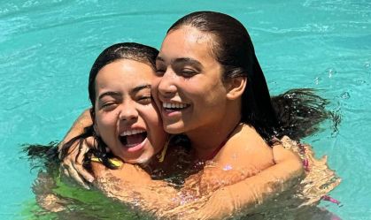 Vanessa Lopes ao lado da família