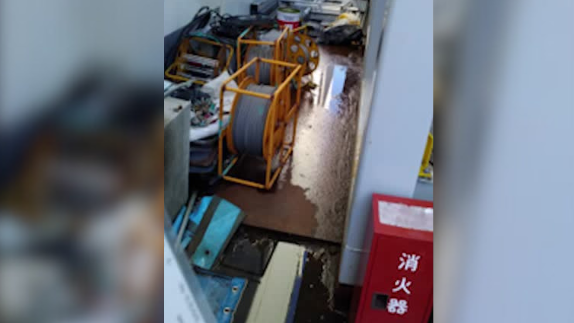 Local onde o vazamento de água radioativa ocorreu na usina nuclear de Fukushima