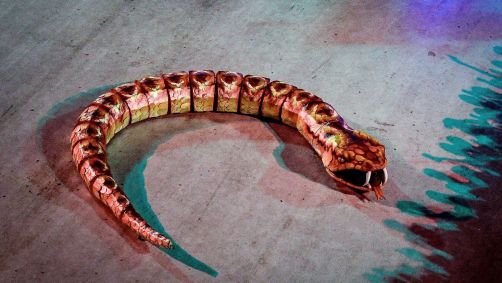 Serpente da comissão de frente foi uma das surpresas do desfile campeão da Viradouro