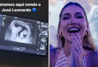 Virginia mostra ultrassom do terceiro filho: 