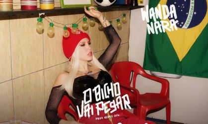 Wanda Nara em divulgação da música O Bicho Vai Pegar