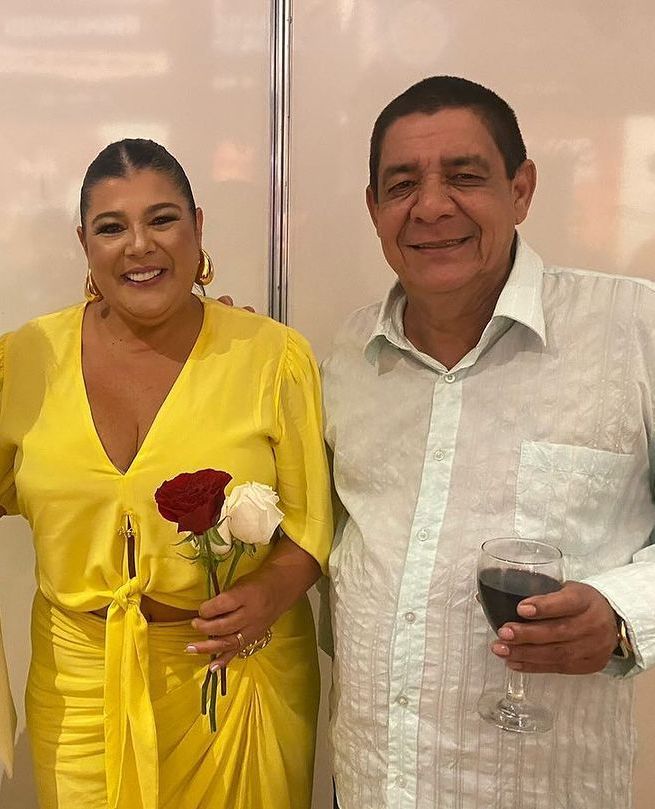 Zeca Pagodinho e sua esposa, Mônica Silva. / Reprodução/ Instagram