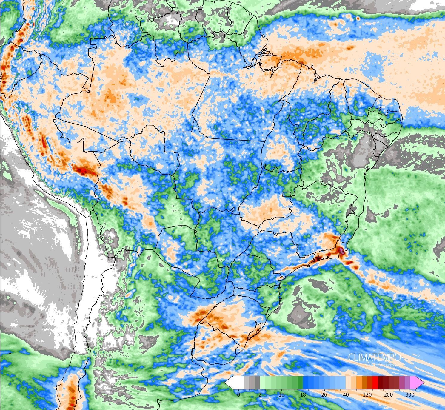 Chuva acumulada de 20 a 24 de março de 2024