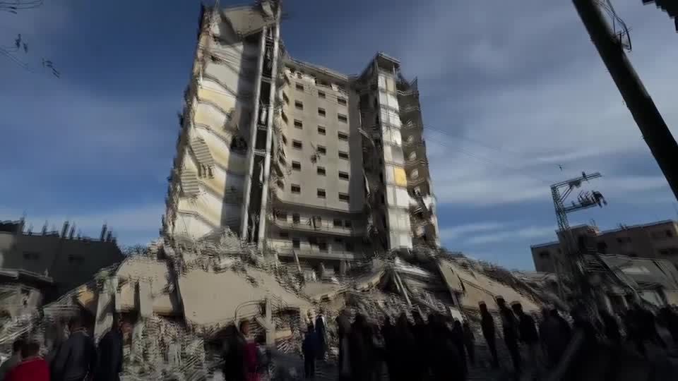 Israeli strike on Rafah tower displaces around 300 families