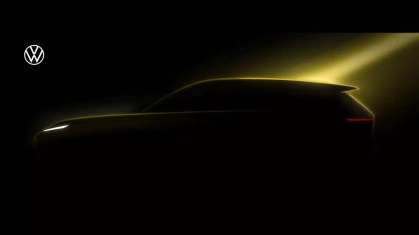 Silhueta do novo SUV da Volkswagen em parceria com a XPeng
