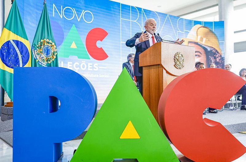 Presidente da República, Luiz Inácio Lula da Silva, durante a Cerimônia de Divulgação dos Resultados do Novo PAC Seleções para Saúde, Educação e Infraestrutura Social, no Palácio do Planalto
