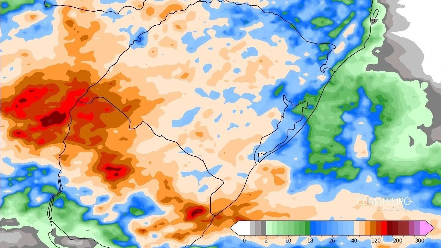 Acumulado e chuvas SUL