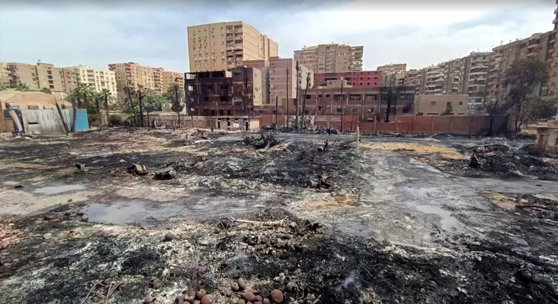 Al-Ahram Studi, no Cairo, é destruído por incêndio