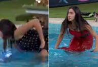 BBB24: Alane e Isabelle tomam punição após ajudarem Davi com roupas na piscina