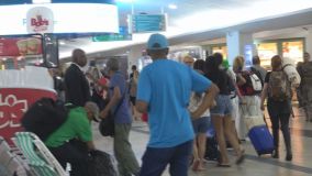 Movimentação durante ação criminosa na rodoviária do Rio de Janeiro