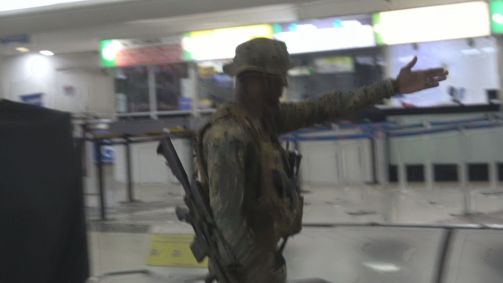 Movimentação durante ação criminosa na rodoviária do Rio de Janeiro