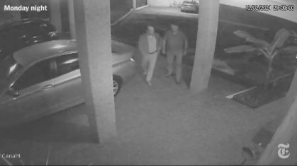 Vídeos das câmeras de segurança da Embaixada da Hungria no Brasil com o ex-presidente Jair Bolsonaro