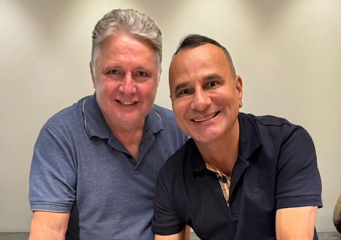 O ex-governador do Rio Anthony Garotinho e o presidente do diretório fluminense do Republicanos, Waguinho Carneiro
