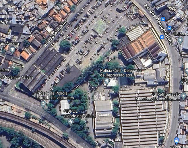 Cidade da Polícia vista do alto / Reprodução/Google Maps