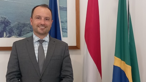 O embaixador da Hungria no Brasil, Miklós Halmai