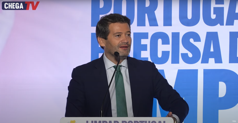 André Ventura, líder do partido português Chega / CHEGA TV