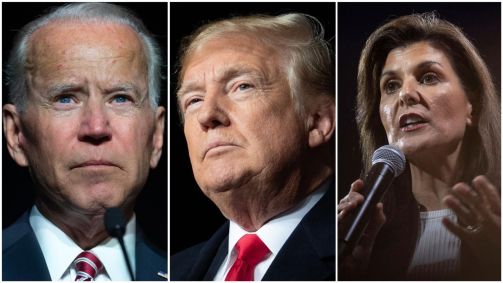 Joe Biden, Donald Trump e Nikki Haley