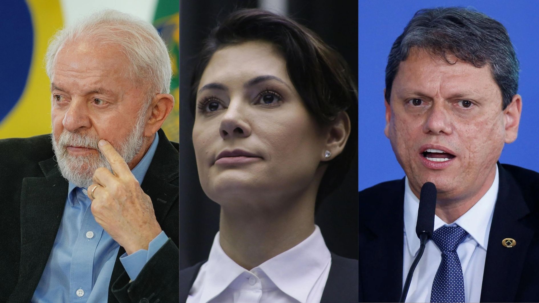 Lula, Michelle e Tarcísio