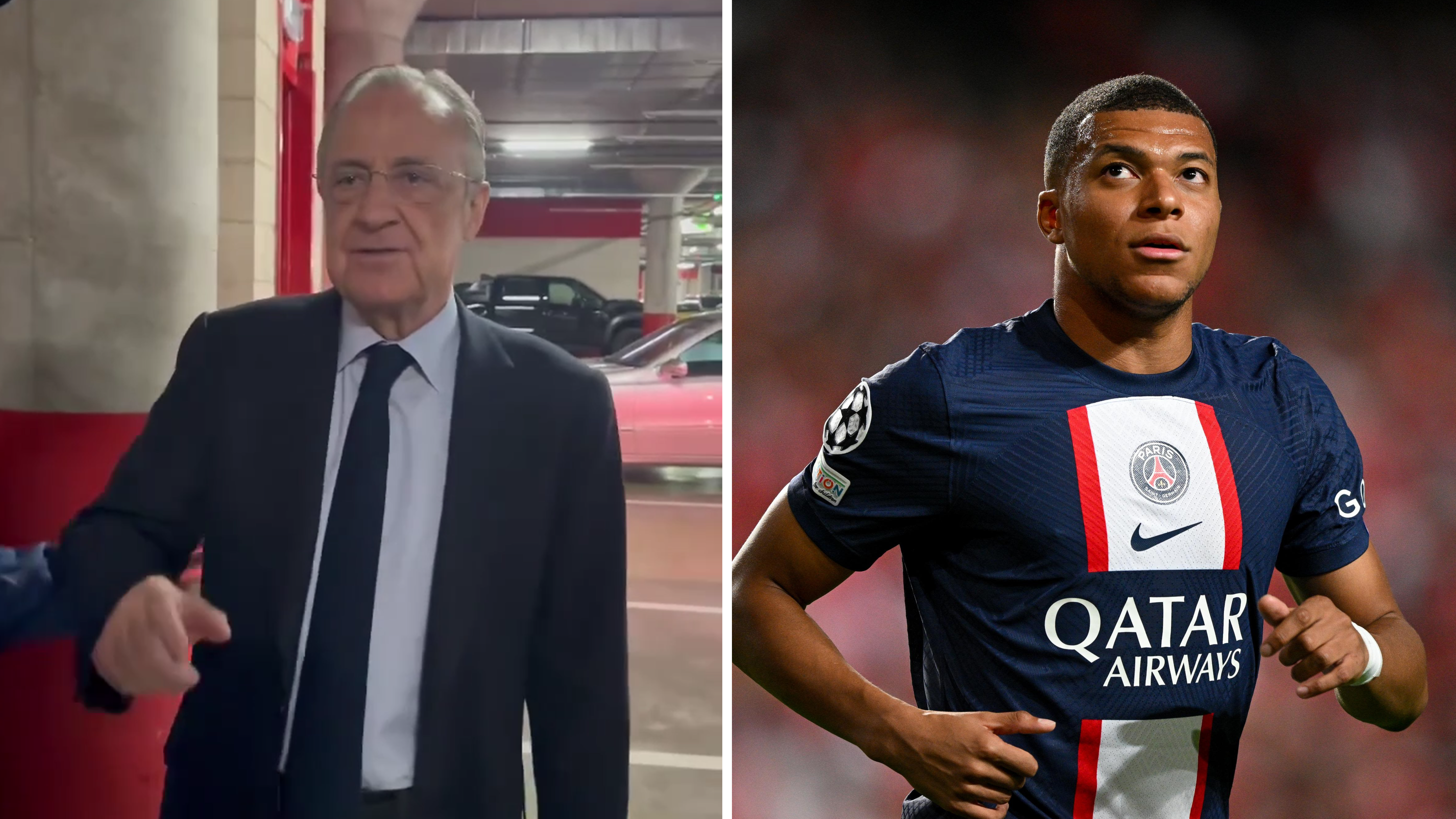 Presidente do Real e Mbappé
