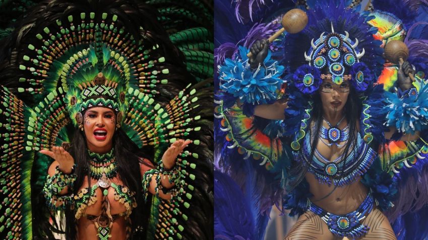 Isabelle Nogueira e Marciele Albuquerque, cunhã-porangas de Garantido e Caprichoso / Secom AM