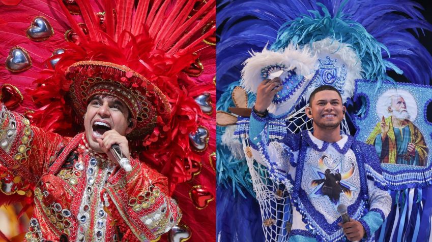 Sebastião Junior e Patrick Araújo, levantadores de toadas de Garantido e Caprichoso / Secom AM