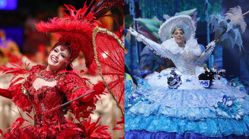 Valentina Coimbra e Valentina Cid, sinhazinhas da fazenda de Garantido e Caprichoso / Secom AM