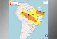 Sete estados do Nordeste têm alerta de perigo para chuvas no início do feriado de Páscoa