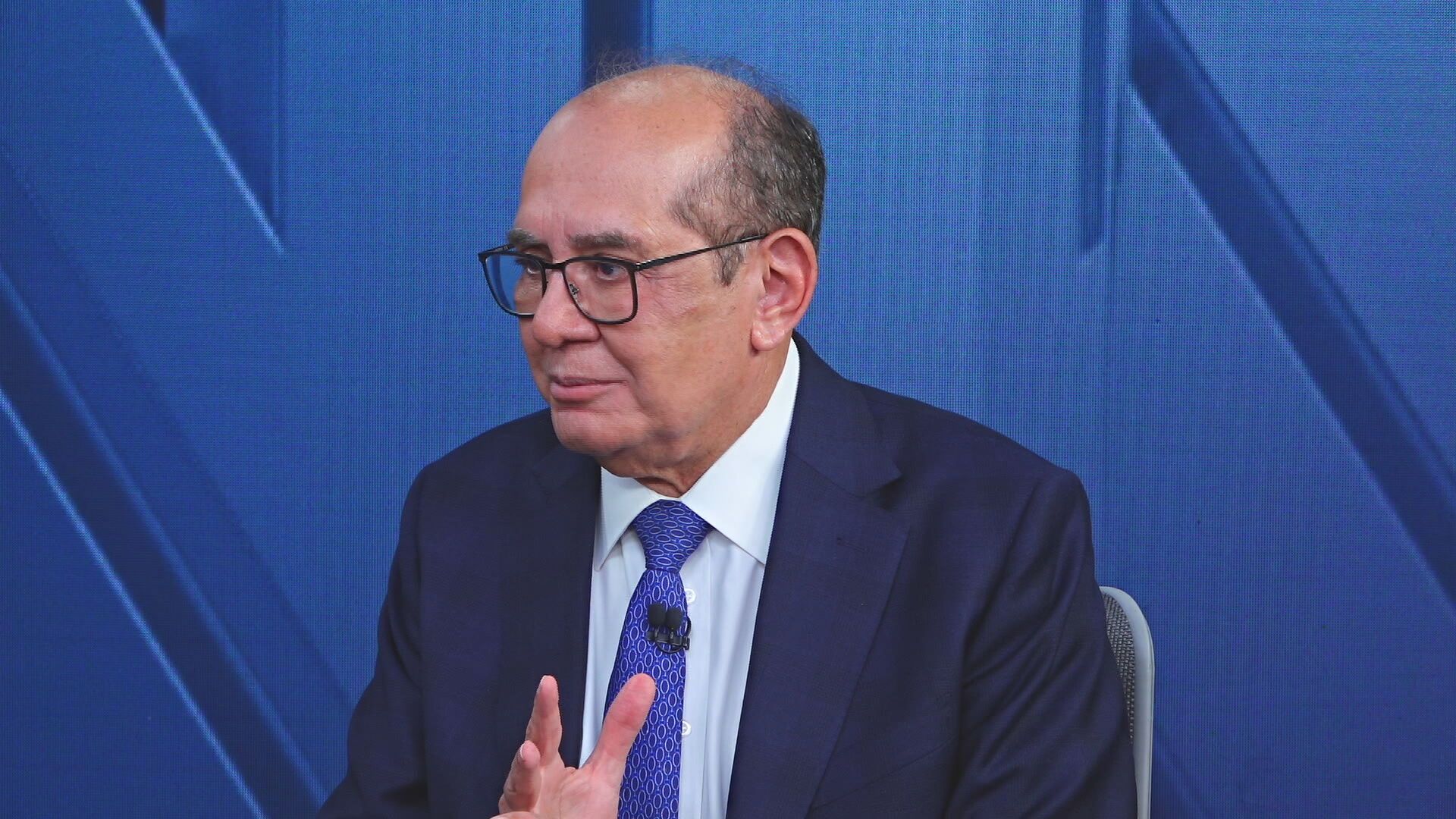 O ministro do STF Gilmar Mendes em entrevista à CNN